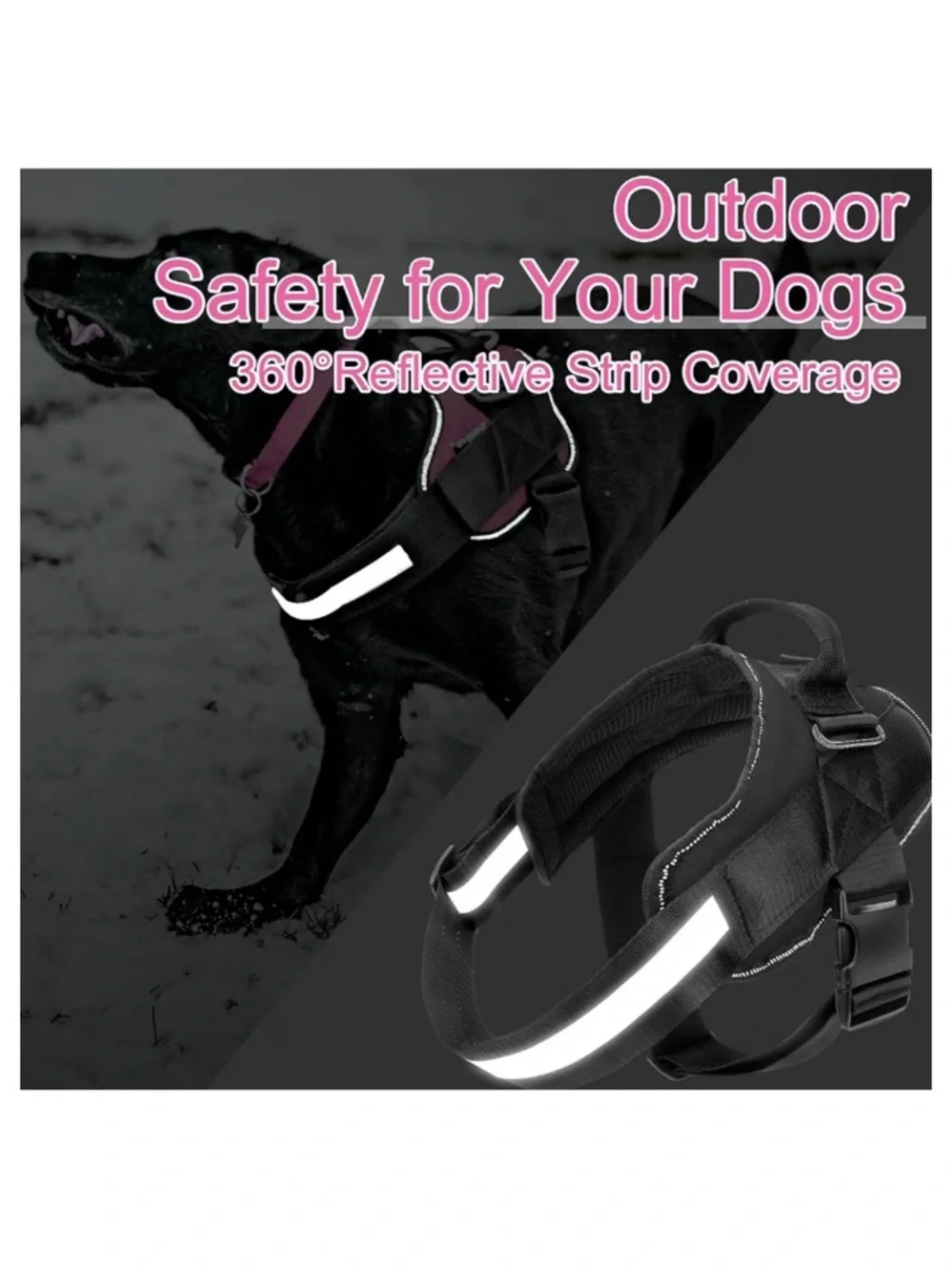 Bolux Overhead Adjustable Pink Dog Harness